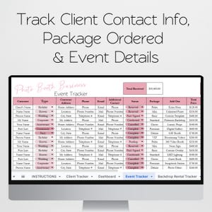 Photo Booth Template, Photobooth Business Google Sheet Templates ...