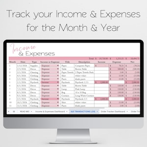 Small Business Templates Bundle Google Sheets, Business Bookkeeping Spreadsheet, Business Management Excel Inventory Tracker, Order Tracker image 2
