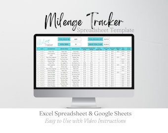 Mileage Log Excel, Mileage Calculator, Mileage Form, Mileage Tracker, Mileage Tracking, Travel Chart, Miles Traveled, Vehicle Mileage Excel
