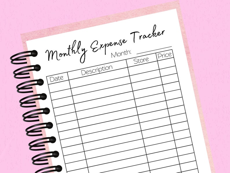 Monthly Expense Tracker Printable, Monthly Expense Sheet, Monthly ...