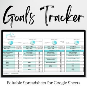 Excel doelen bijhouden, Google-spreadsheet doelen bijhouden, doelenplanner, jaarlijks doelen bijhouden, doelplanner, Excel-spreadsheet doelen stellen, maandelijks