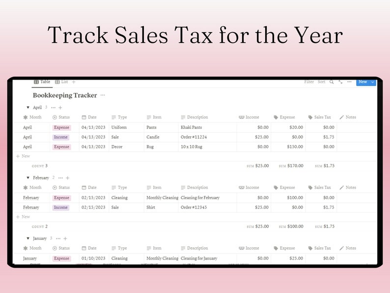 Notion Template Business Planner