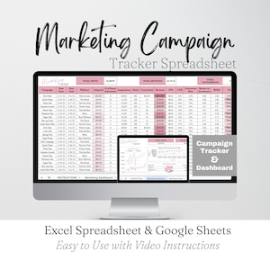 マーケティングキャンペーントラッカー、ソーシャルメディア広告パフォーマンストラッカー、商品広告ビジネスプランナーテンプレート、マーケティング分析トラッカー