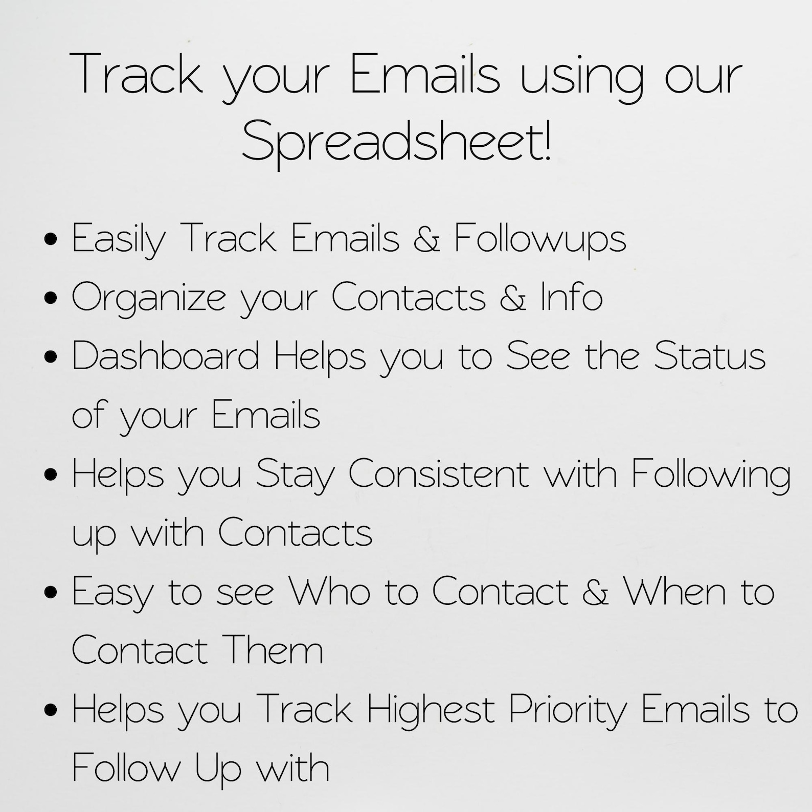 Client Email Tracker Email Tracker, Client Tracker, Lead Tracker, Work Template, Office ...