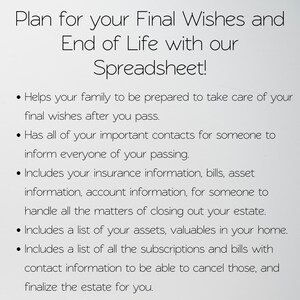 End of Life Planner, Emergency Binder, Just In Case of Death Planner, Life Binder, Funeral Planner Estate Planner Last Wishes After I'm Gone image 3