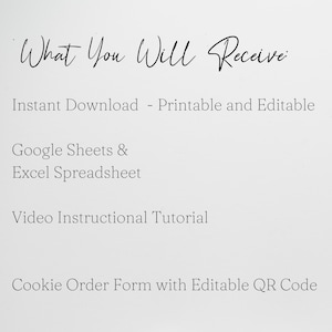 Cookie Order Form Template with QR Code, Printable Order Form 2026, Editable Google Sheet, Girl Troop Cookie Sales Forms Excel, Fundraiser image 5
