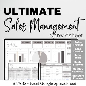 Verkaufsmanagmentsystem, Verkäuferinnenplaner, Verkaufsmanagment Vorlage Excel Tabelle, Verkaufs Tracker, Verkaufs crm, Verkaufskalender Excel