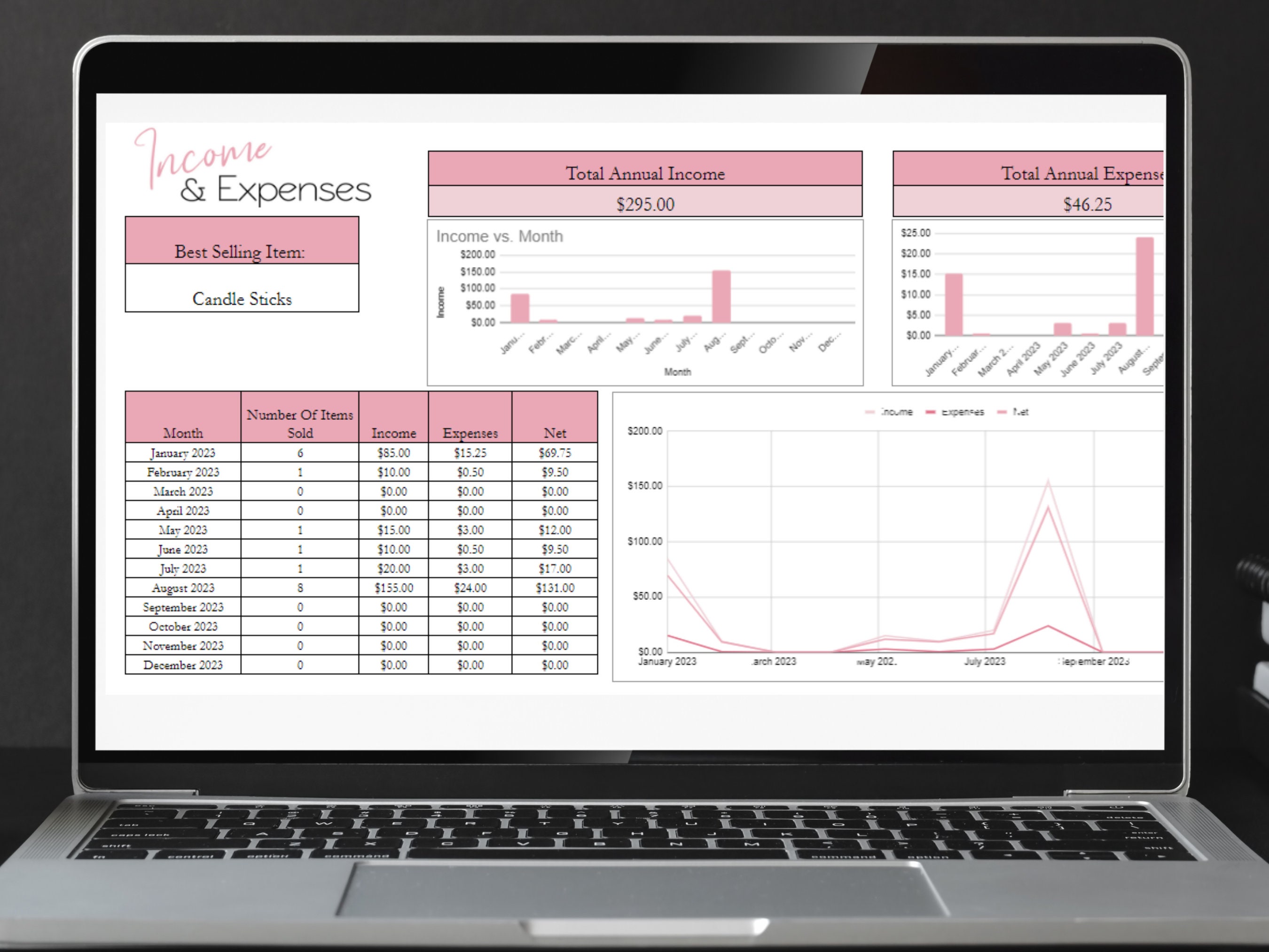 Income and Expense Tracker Excel Business Income and Expense - Etsy