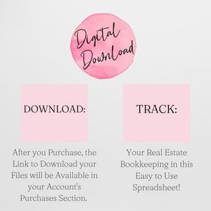 Realtor Bookkeeping, Income and Expenses Tracker Excel Income Tracker Google Sheets Excel, Real Estate Bookkeeping, Real Estate Book Keeping image 7