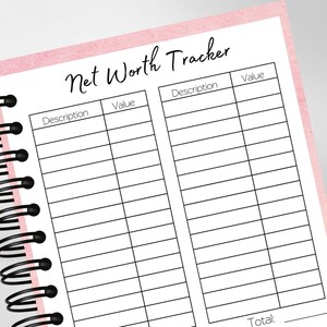 Net Worth Tracker, Net Worth Template, Networth Template, Networth ...
