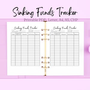 Sinking Funds Tracker Printable, Sinking Fund Printable, Sinking Fund Planner, Sinking Fund PDF, Sinking Funds PDF, Sinking Funds Printable