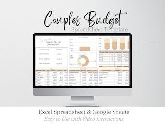 Budget Planner for Couples, Excel Budget Spreadsheet, Budget Spreadsheet for Couples, Couples Budget Google Sheet Couples Budget Spreadsheet