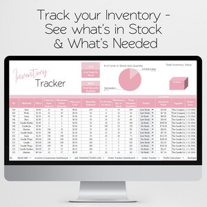 Small Business Templates Bundle Google Sheets, Business Bookkeeping Spreadsheet, Business Management Excel Inventory Tracker, Order Tracker image 4