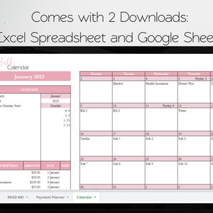 Budget Template, Financial Planner Excel, Budget Spreadsheet, Budgeting Spreadsheet, Finance Google Sheets, Ultimate Finance Excel Template image 4