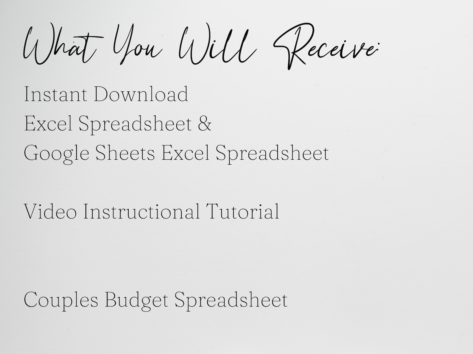 Budget Planner for Couples, Excel Budget Spreadsheet, Budget