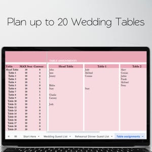 Plantilla de lista de invitados de boda, Hojas de cálculo de Google para lista de invitados de boda, Lista de invitados de boda en Excel, Hoja de cálculo para lista de invitados de boda, Seguimiento de invitados imagen 6
