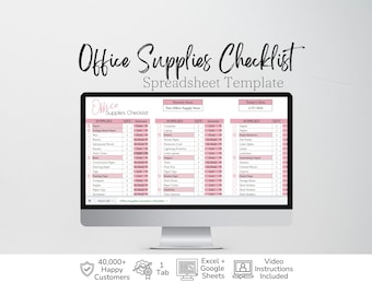 Office Supplies Checklist, Business Office Supplies Checklist Template Excel Spreadsheet Office Supply List Google Sheets, Home House