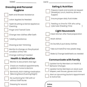 Editable Caregiver To-Do & Medication List | Canva Template | Elderly Care Checklist | Printable Digital Planner PDF