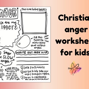 Anger Worksheet, Anger Management, Anger Journal, Kids Anger, Anger is a gift, Child Therapist, Christian Therapy, Art Therapy Worksheet