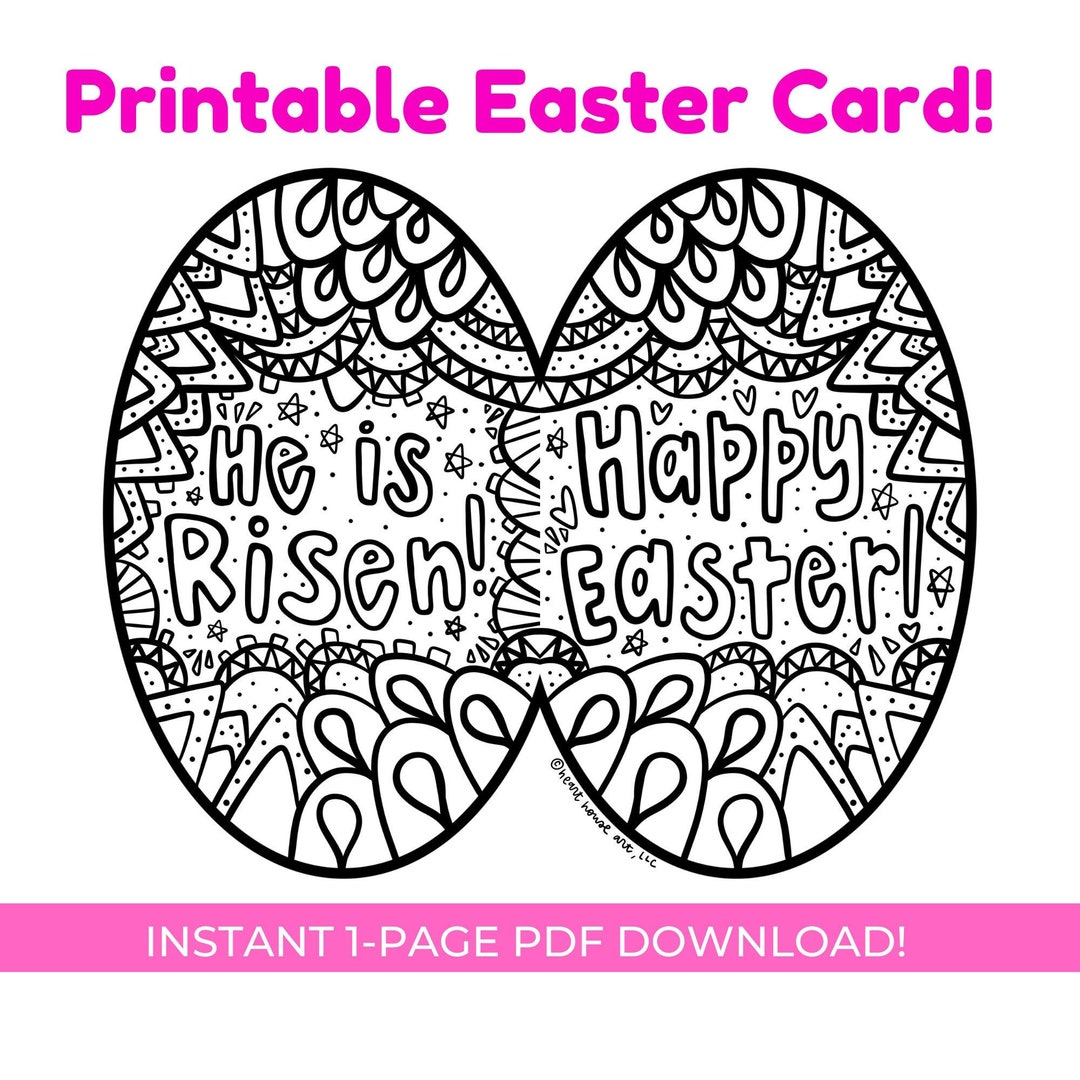Printable Easter Cards, Christian Easter Cards, Christian Easter Crafts ...