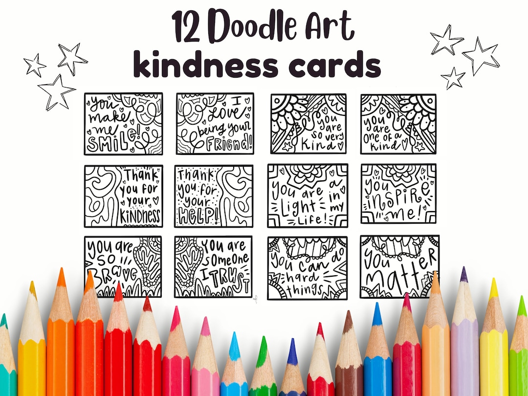 Printable Kindness Cards, Lunch Box Notes, Encouragement Cards ...