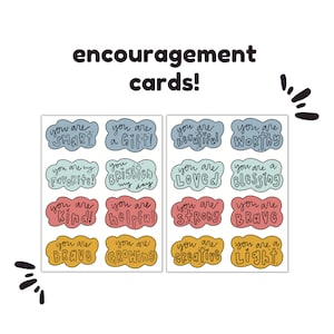 Cartes de gentillesse, Cartes d'encouragement, Cartes de gentillesse imprimables, Cartes d'encouragement imprimables pour les enfants, Affirmations positives, Semaine de la gentillesse