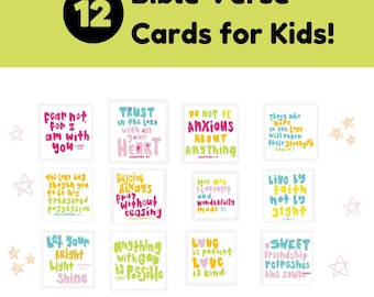 Printable Bible Verse Cards for Kids: Lunchbox Notes (PDF)