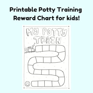 Potty Chart | Potty Training Chart for boys | Potty Training Chart Printable | Potty Chart Printable for Kids | Instant Download | PDF