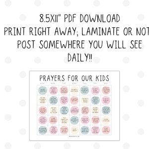 Prayer Prompt Printable | Prayer Calendar | Prayer Cards | Prayer Print | Prayer Kids ...