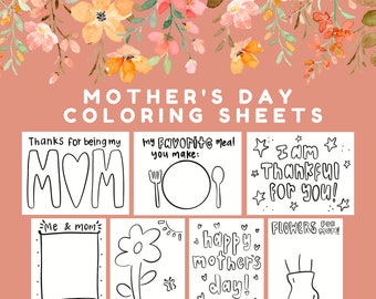 Páginas para colorear del Día de la Madre: Actividades imprimibles para niños (PDF)