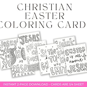 Schede delle Scritture di Pasqua, Versetti della Bibbia di Pasqua, Schede da colorare cristiane, Arte scarabocchiata, Schede di Pasqua cristiane, PDF STAMPABILI, Colorazione scarabocchiata