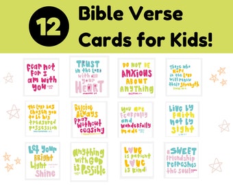 Printable Bible Verse Cards for Kids: Lunchbox Notes (PDF)