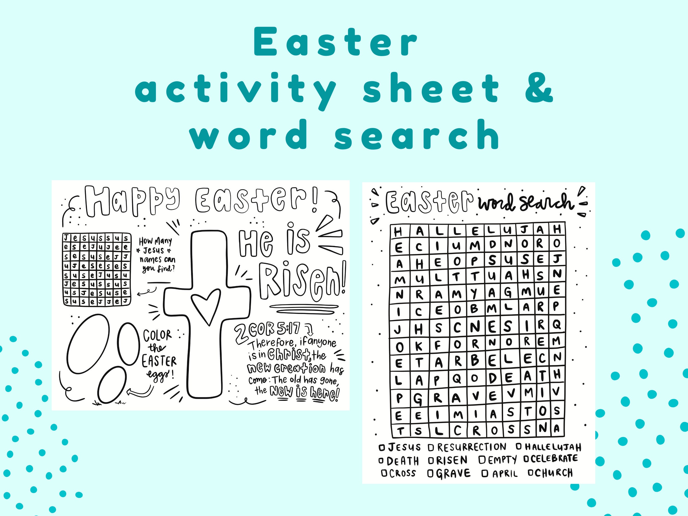 Religious Easter Activity Pages - Il Fullxfull.4638072236 1tjj 