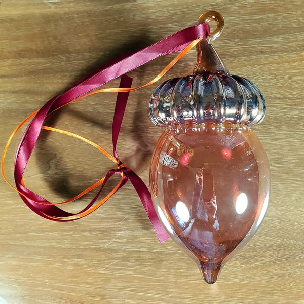 Blown Glass Acorn.
