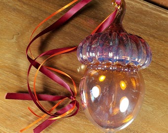 Blown Glass Acorn.