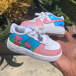 Air Force Ones personalizados para niños, pintados a mano e inspirados en dibujos animados / Programas de televisión, películas, cómics / Arte único / Pieza única