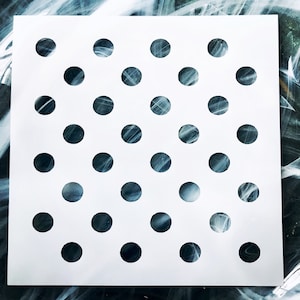 Polka Dots Print Stencil, Reusable Polka Dots Stencil, Dots Pattern Stencil, Bubbles Background Stencil, Large Wall Stencil