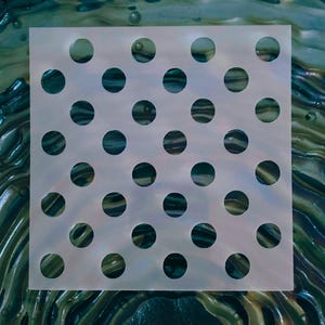 Reusable Polka Dot Stencil: Mylar Bubbles Pattern