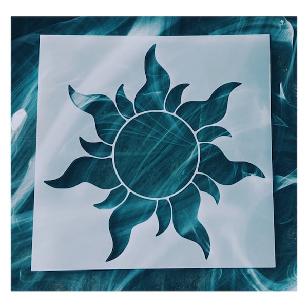 Sun Stencil Etsy