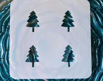 Tree Cookie Stencil – Reusable Mylar Christmas Tree Stencil for Cookies, Royal Icing, Airbrush & Stencil Genie