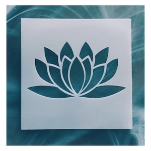 Stencil, Lotus Flower Stencil, Reusable Lotus Stencil