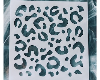 Leopard Print Stencil, Animal Print Stencil, Cheetah Print Stencil, Jungle Print Stencil, Large Wall Stencil, Leopard Print Stencil Wall