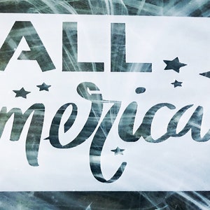 All American Stencil, Reusable American Stencil, Custom Reusable ...