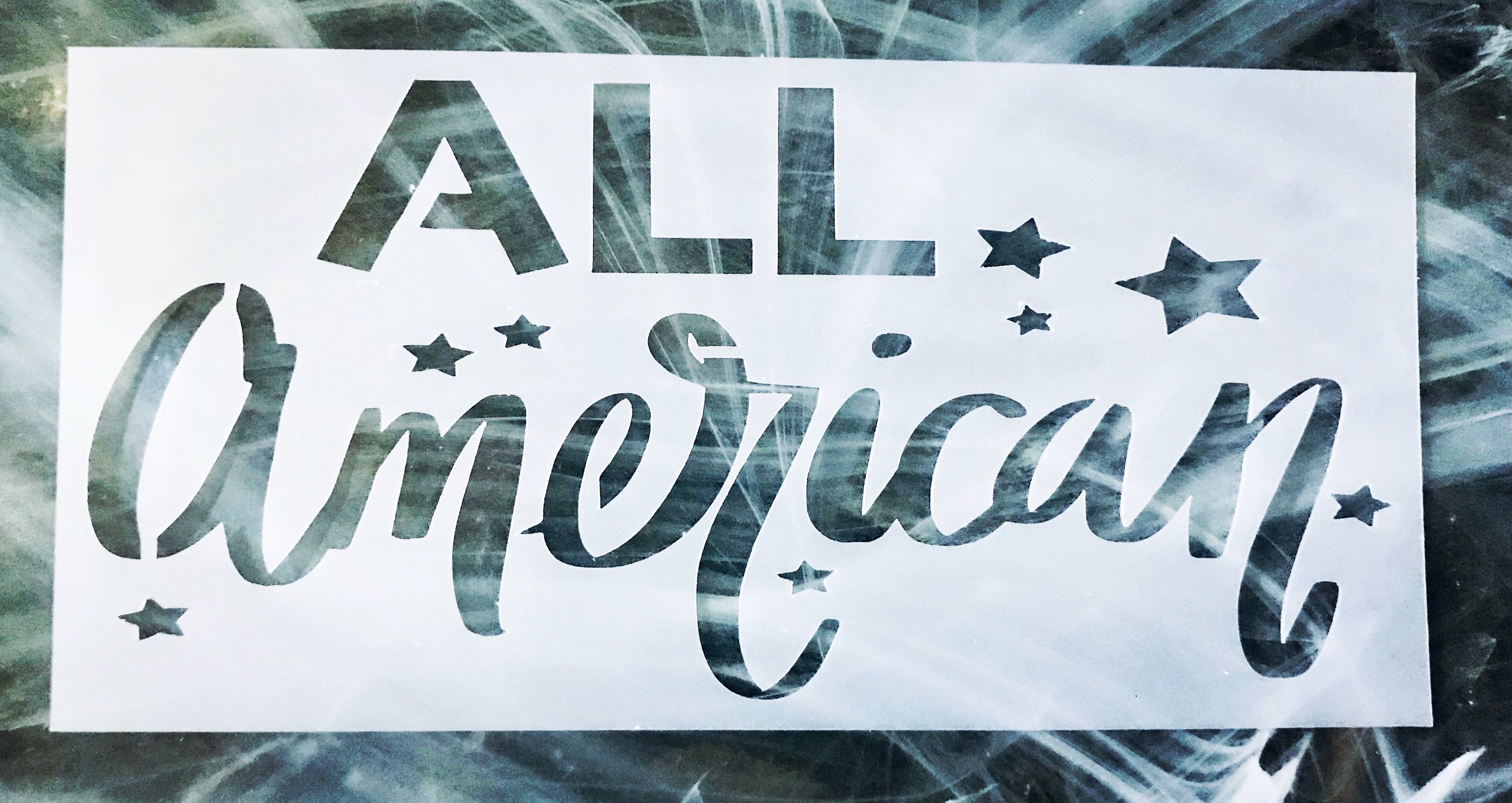All American Stencil Reusable American Stencil Custom - Etsy