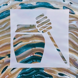 Honey Pot Stencil: Reusable Mylar Craft Stencil