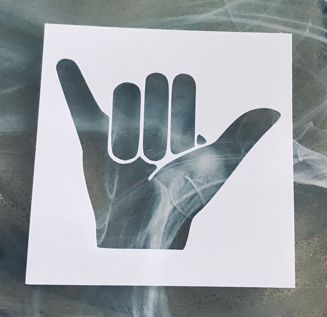 Shaka Stencil Shaka Reusable Template Many Sizes - Etsy