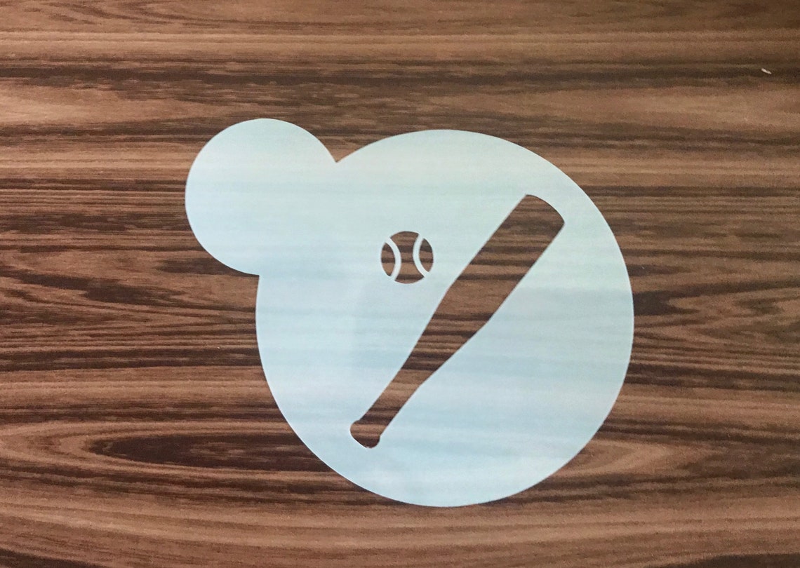 Baseball Cookie Stencil - Reusable 3.5" Craft Template For Baking & DIY Projects