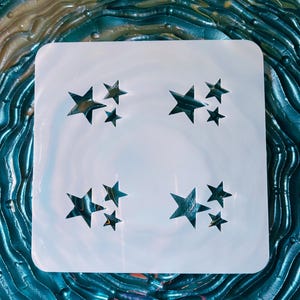 Stars Cookie Stencil – Reusable Mylar Star Pattern Stencil for Cookies, Royal Icing, Airbrush & Stencil Genie
