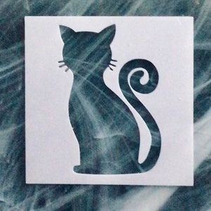 Reusable Cat Stencil, Cat Stencil For Painting, Home Decor Stencil, DIY Cat, Cat Stencil For Latte, Cookie Stencil, Cat Stencil
