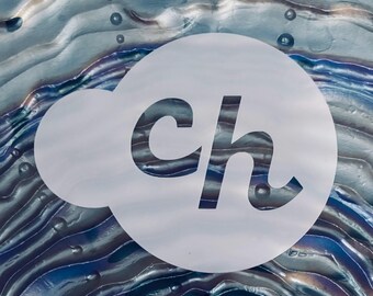 Reusable CookieHead Stencil: CH Cookie Stencil, Cookie Head Cookie Stencil